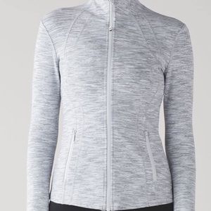 LuluLemon White/Gray Define Jacket Size 4